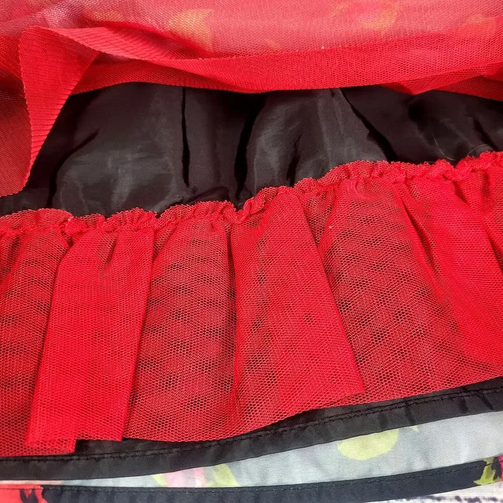 est. 1989 Place Girl's Red and‎ Black Floral Dress Size 3T